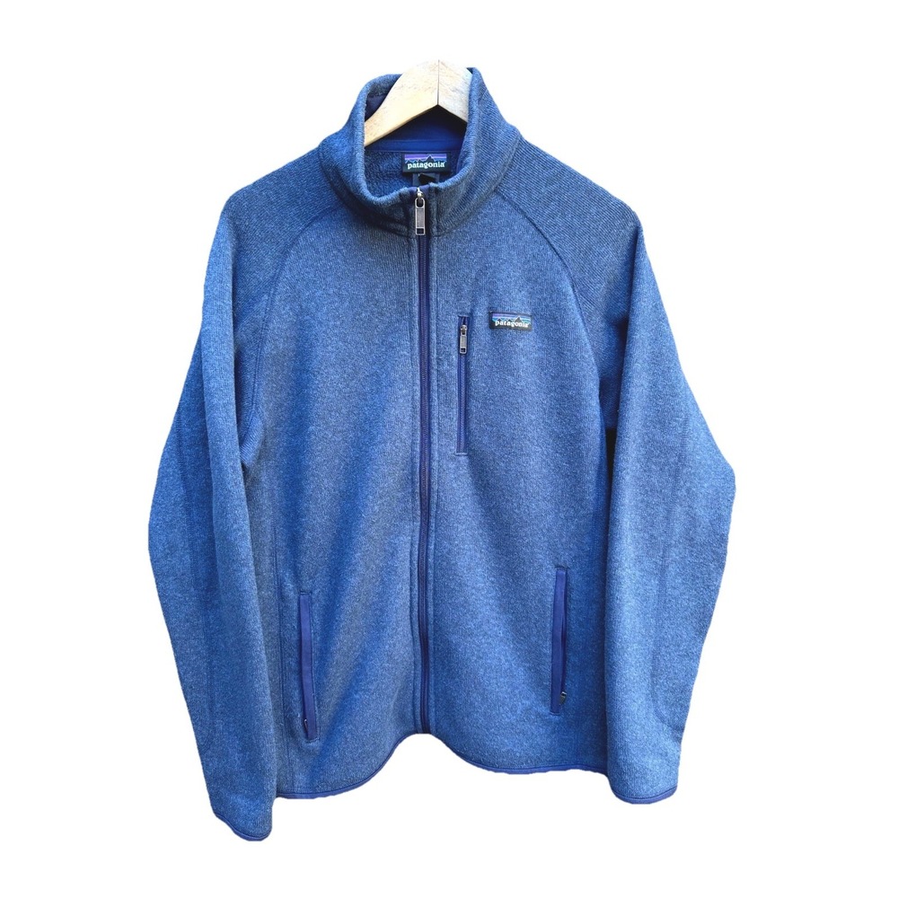 Patagonia Better Sweater Jacket Men's Medium Blue Breathable Classic Full Zip